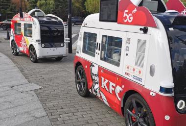 KFC Rolls out Self Driving 5g Truck in China