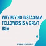 WHY BUYING INSTAGRAM FOLLOWERS IS A GREAT IDEA
