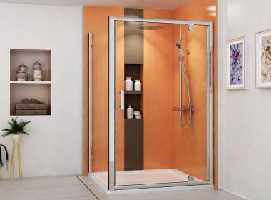Pivot shower doors a reasonable choice to enhance elegance of bathroom
