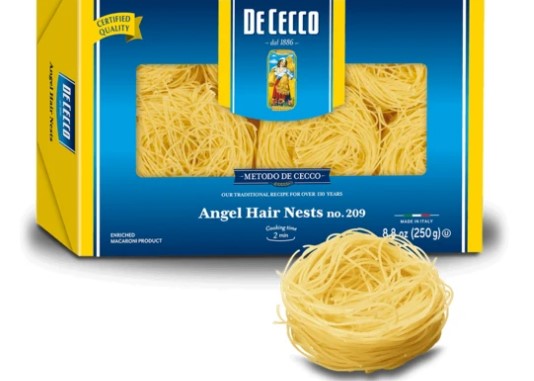 Treat your kids with a yummy licious snack De Cecco Angel Hair Pasta