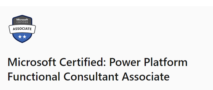 Microsoft Power Platform Functional Consultant Exam