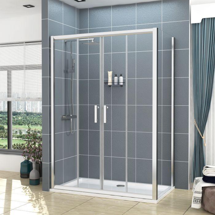A thought rectangular shower tray works best with steel or acrylic material