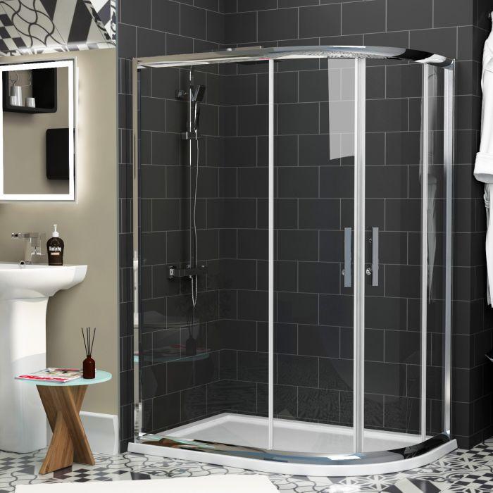 Scan for stylish shower cubicles with a tray in the UK market
