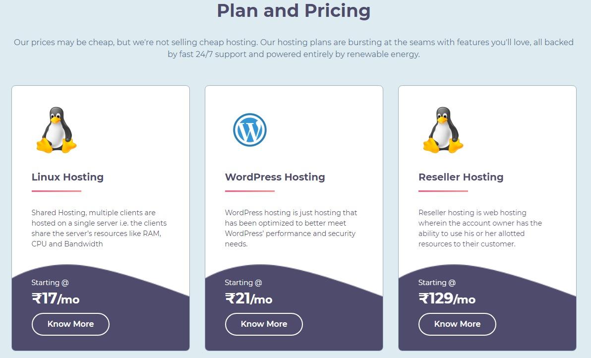 best and cheap web hosting in india