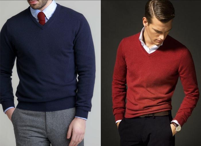How to Wear a V Neck Jumper and Look Great