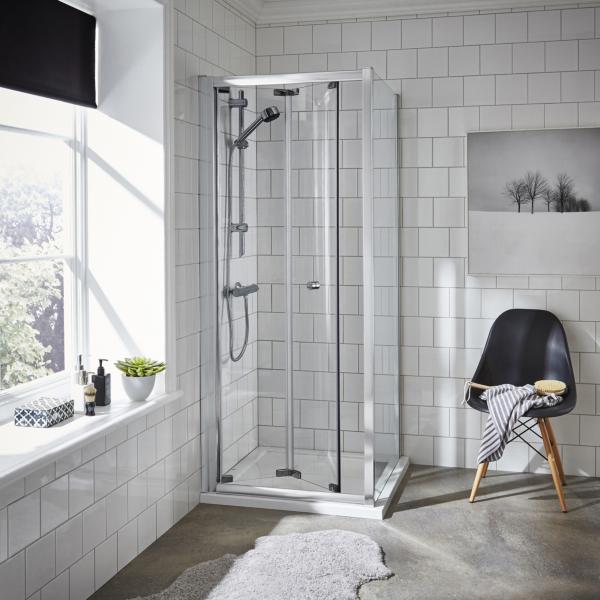 700 x 760 Corner Entry Shower Enclosures The Best Choice for Small Bathrooms