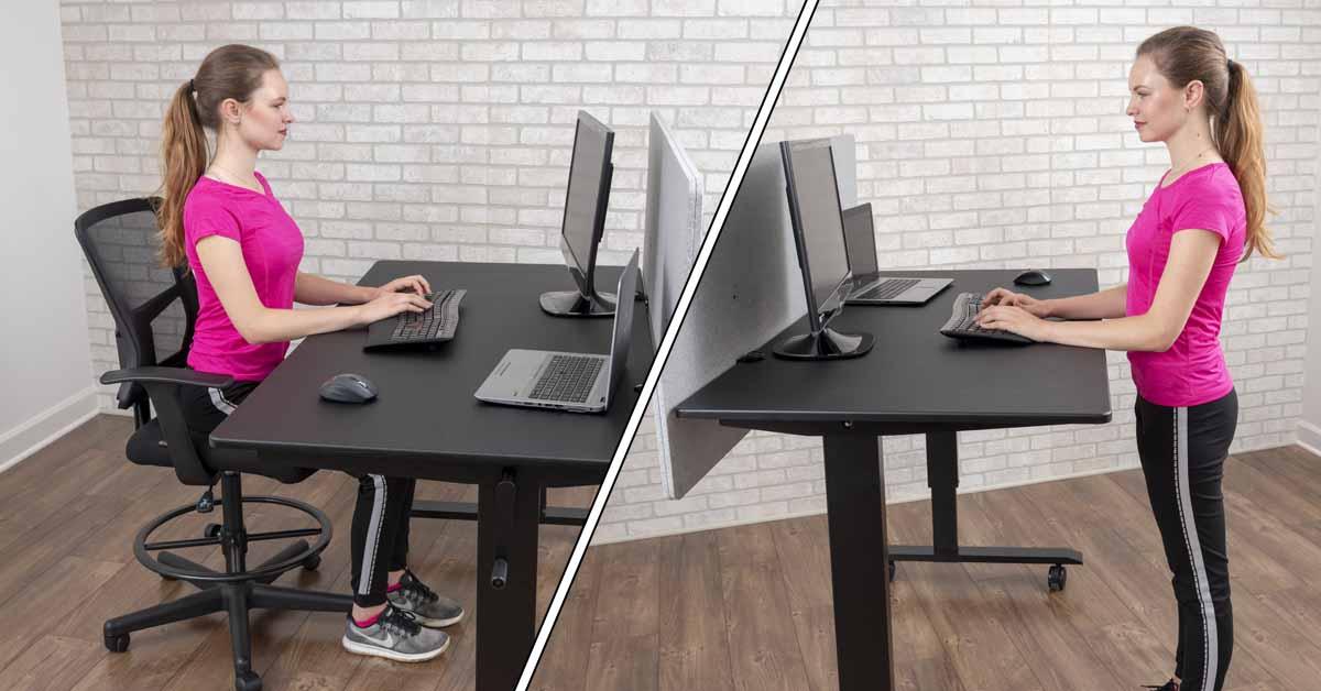 What is the best sitting to standing ratio when doing office work